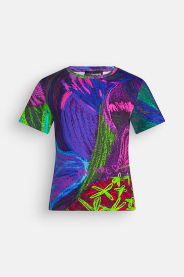 DESIGUAL T-Shirt mehrfarbig