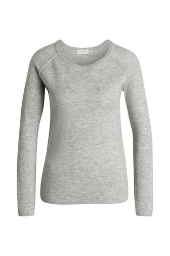 ROSEMUNDE Wollmix-Pullover hellgrau