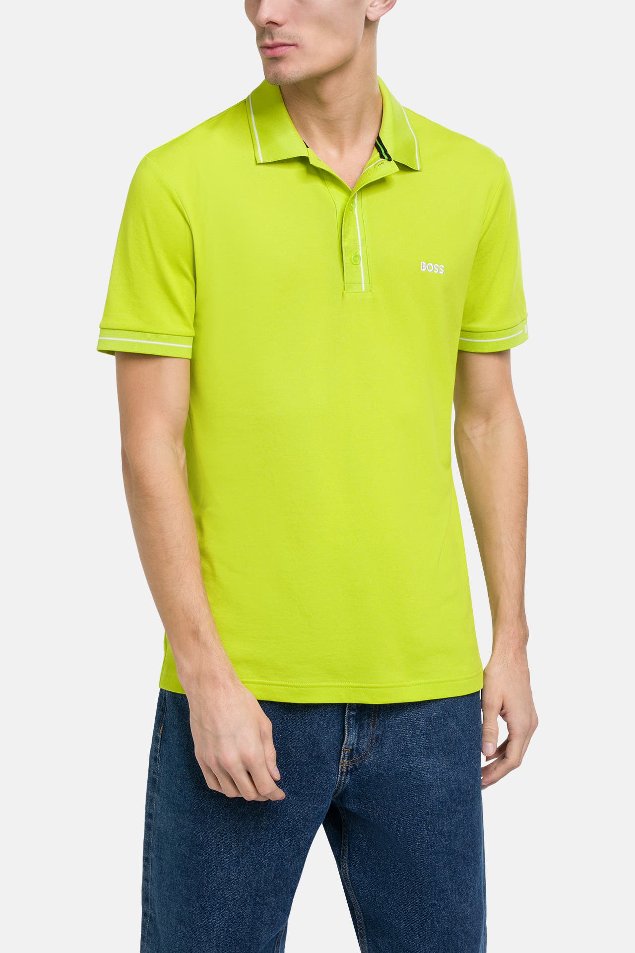BOSS GREEN Polo-Shirt 'Paule' apfelgrün, Bild 1