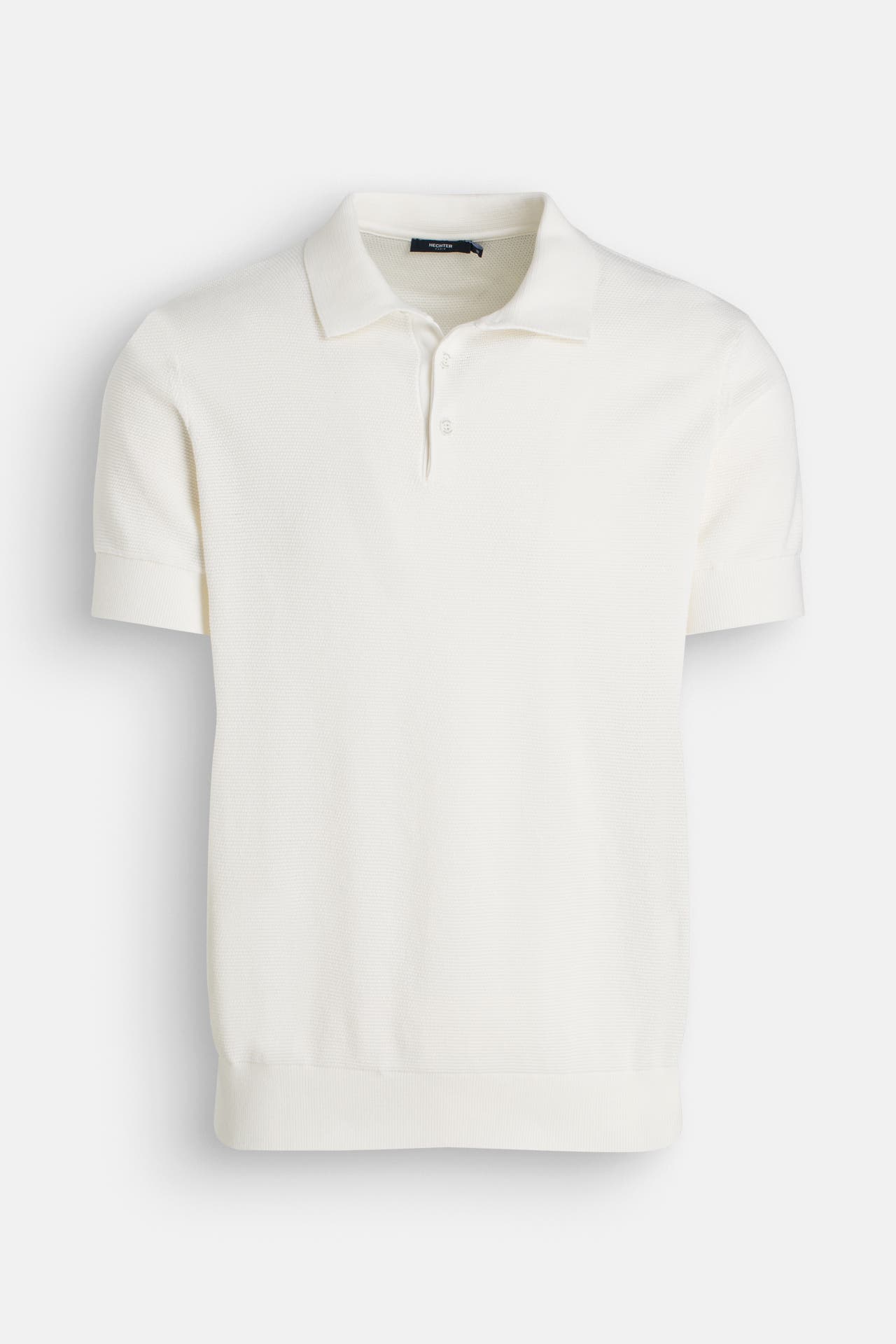 HECHTER Paris Strick-Polo weiß, Bild 1