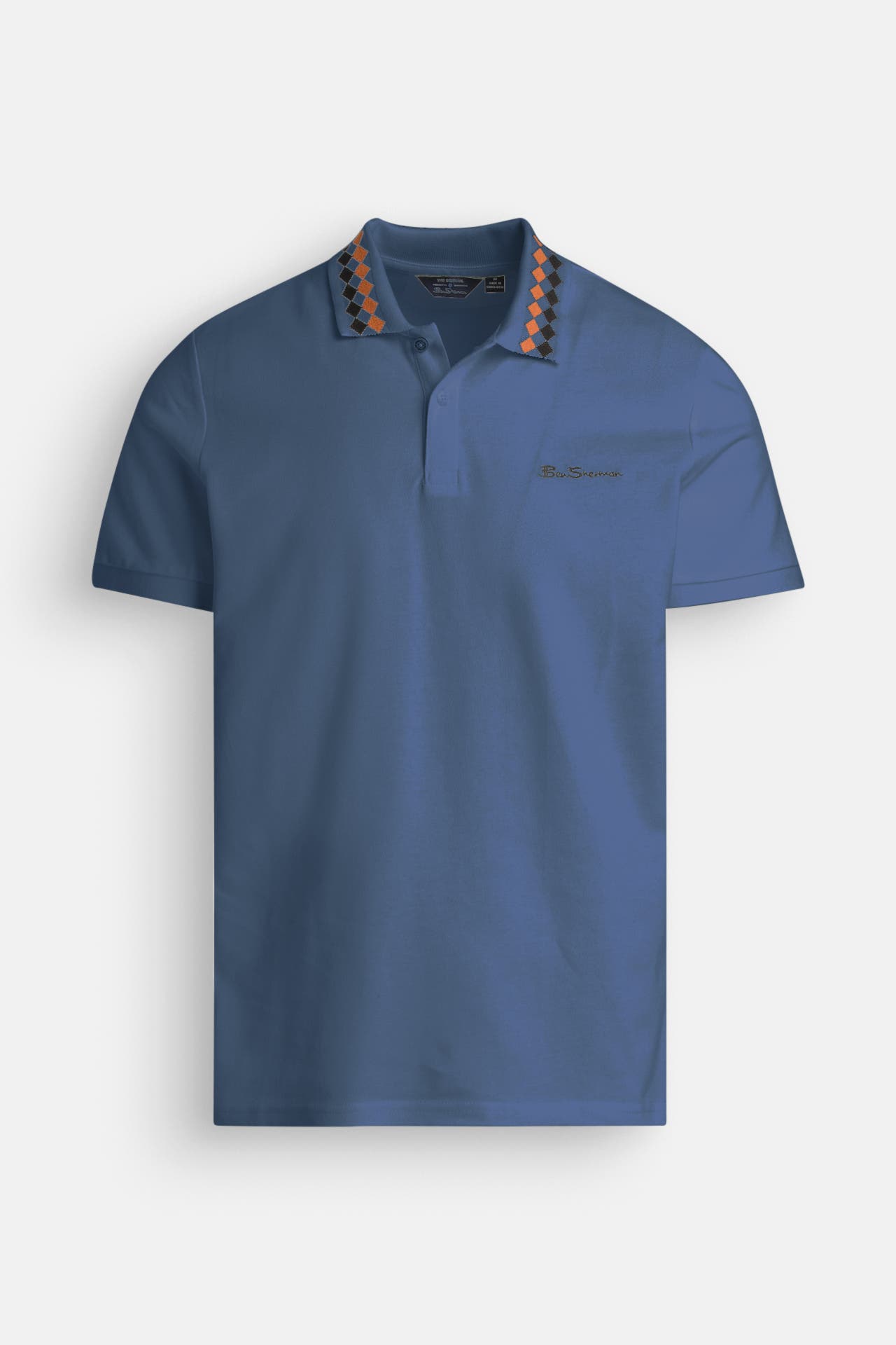BEN SHERMAN Polo-Shirt graublau, Bild 1