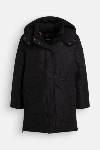 DESIGUAL Light-Steppparka schwarz