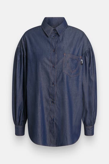 LOVE MOSCHINO Bluse dunkelblau