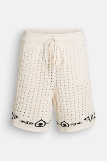 ROUGH. Strickshorts ecru