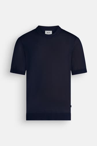 NN07 Wollmix-Shirt 'Harold' dunkelblau