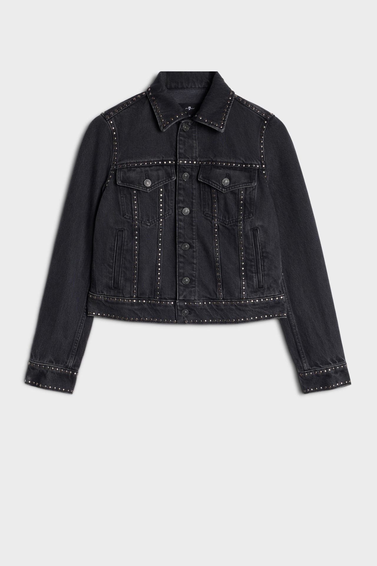 7 FOR ALL MANKIND Jeansjacke schwarz, Bild 1