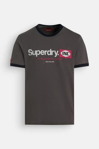 SUPERDRY T-Shirt graugrün
