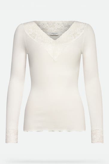 ROSEMUNDE Spitzenshirt weiß