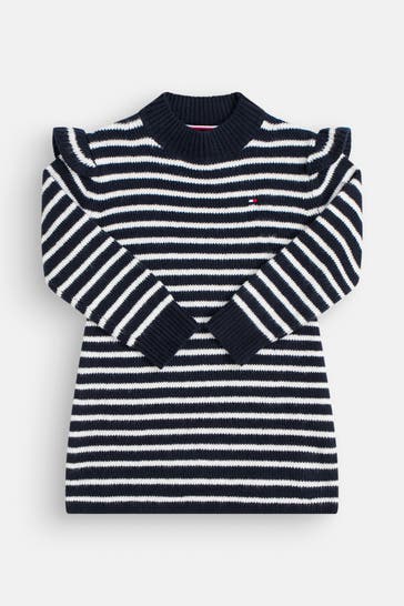 TOMMY HILFIGER Strickkleid gestreift