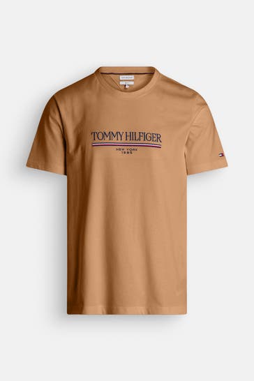 TOMMY HILFIGER T-Shirt hellbraun