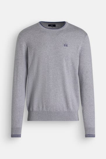 LA MARTINA Strickpullover hellgrau