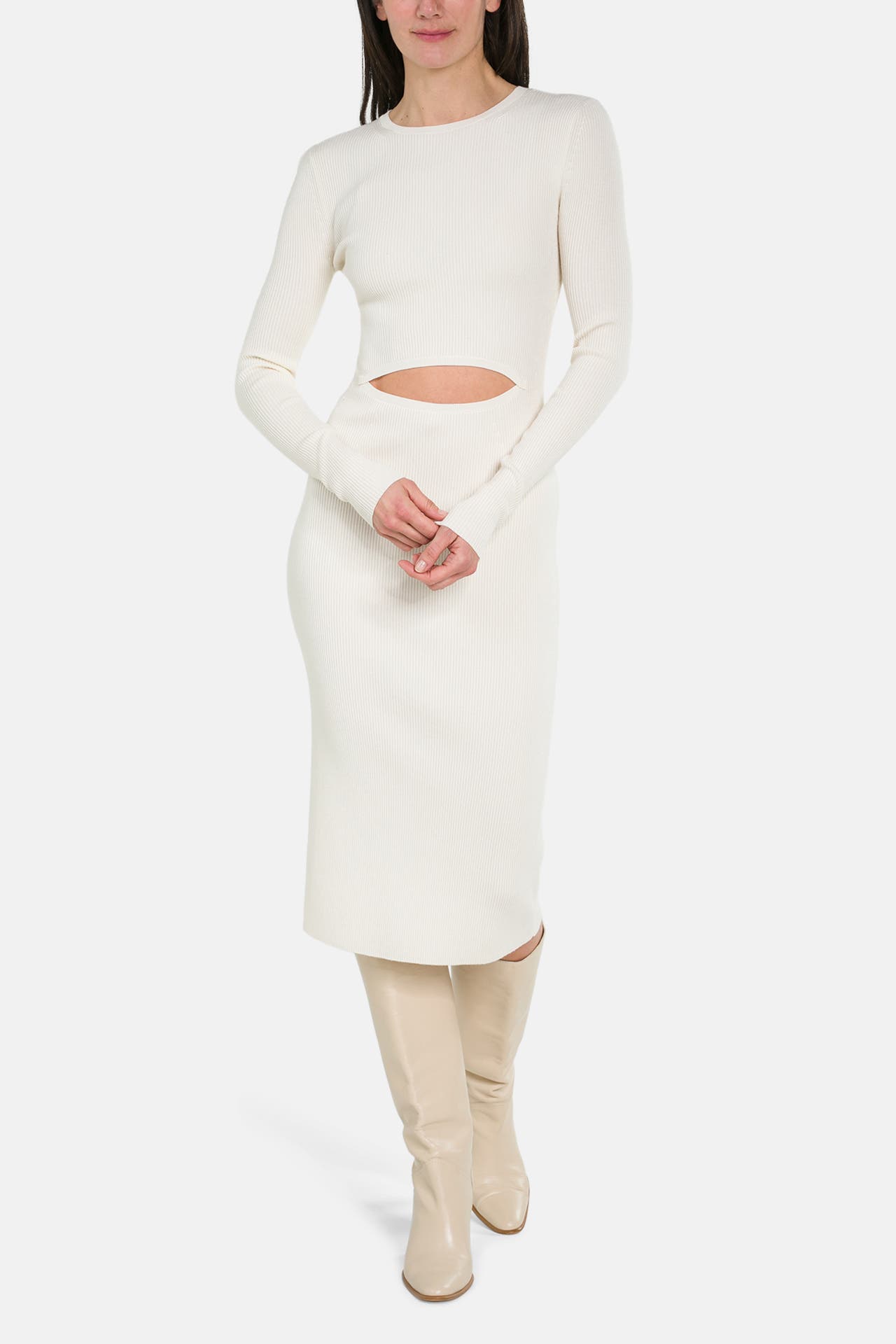 DIESEL Wollmix-Kleid weiß, Bild 1