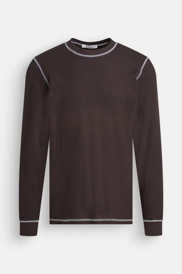 WOOD WOOD Strickpullover 'Emil' dunkelbraun