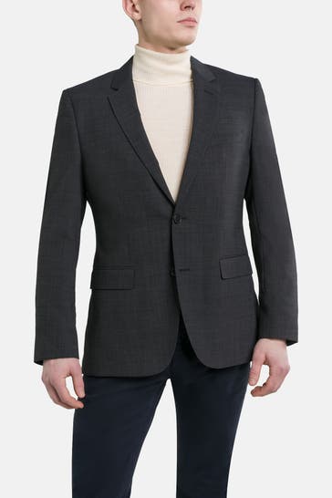 BOSS Wollmix-Sakko nachtblau