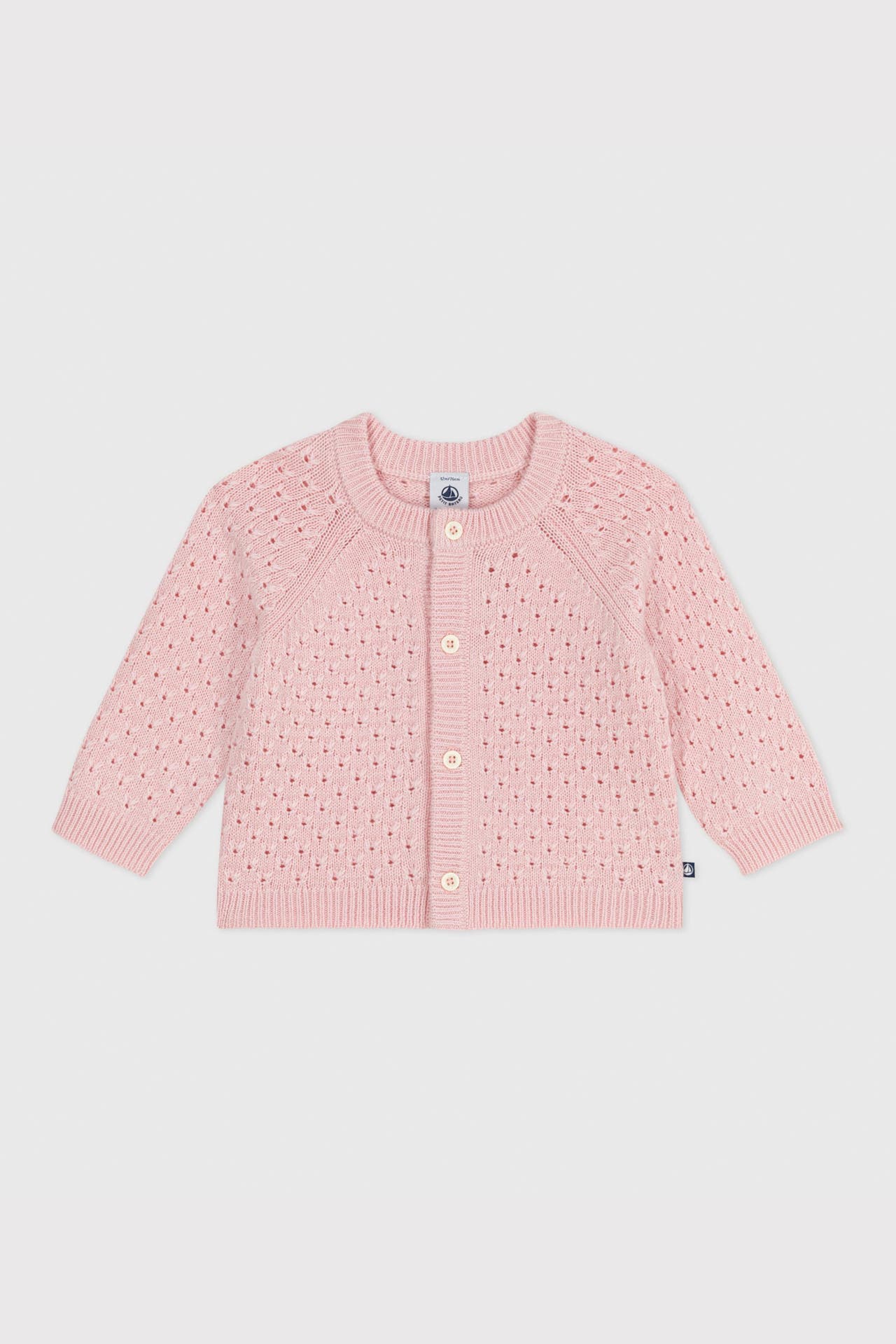 PETIT BATEAU Wollmix-Strickpullover rosa, Bild 1