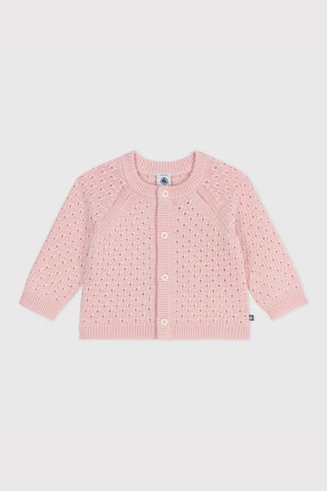 PETIT BATEAU Wollmix-Strickpullover rosa