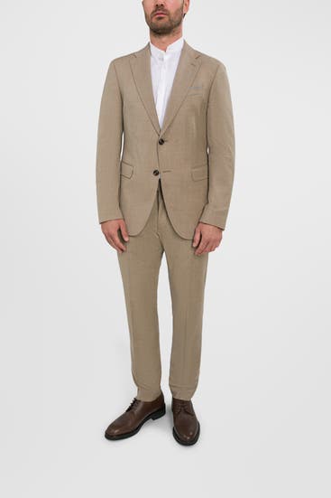 JOOP! - Woll-Anzug 'Haspar-Bloom' beige