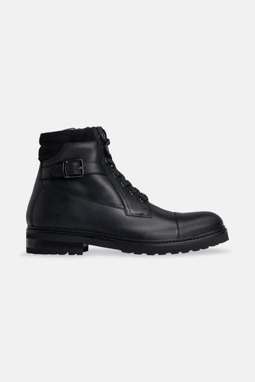 GORDON & BROS Leder-Schnürstiefel 'Core' schwarz