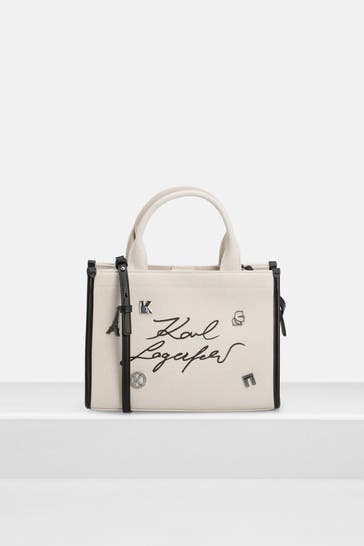 KARL LAGERFELD Umhängetasche beige