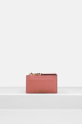MICHAEL MICHAEL KORS Leder-Kartenetui 'Empire' rosé