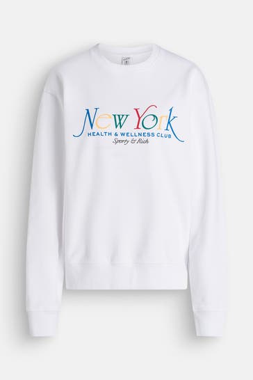 SPORTY & RICH Sweatshirt weiß