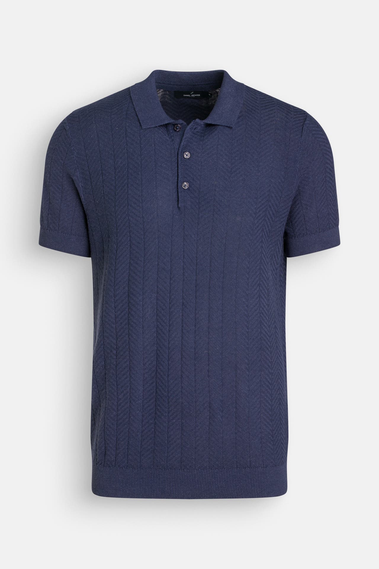 HECHTER Paris Strick-Polo dunkelblau, Bild 1