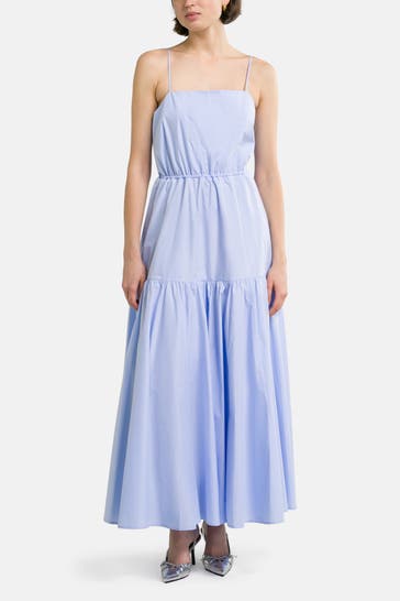 IVY OAK Midikleid taubenblau