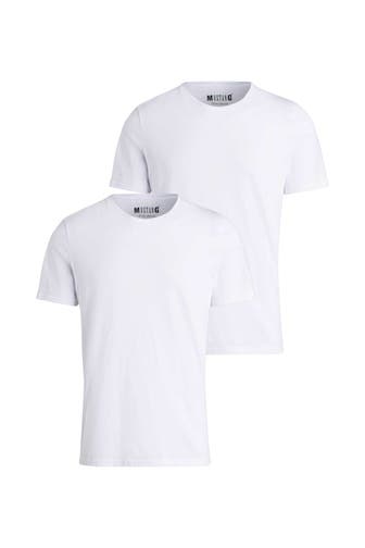 MUSTANG 2er-Pack T-Shirt weiß