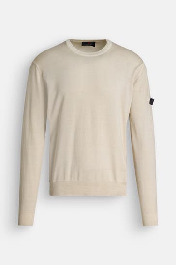 PEUTEREY Sand-coloured Knit Sweater