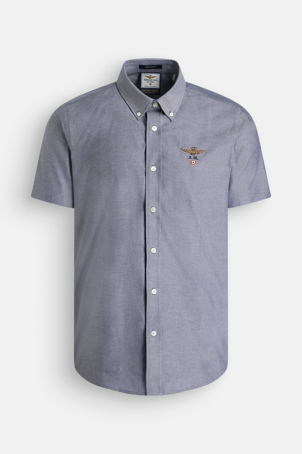AERONAUTICA MILITARE Kurzarmhemd blaugrau, Bild 1