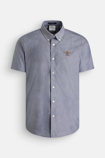 AERONAUTICA MILITARE Kurzarmhemd blaugrau