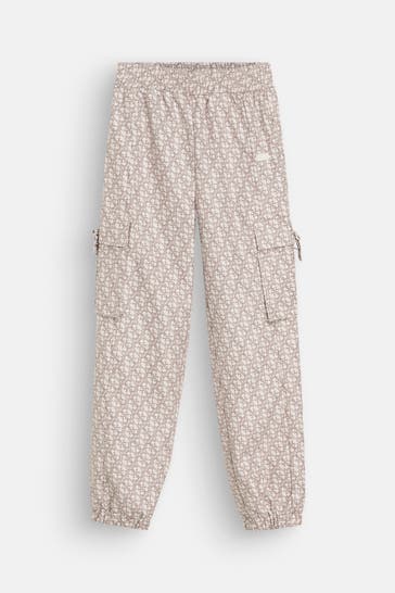 GUESS Stoffhose beige gemustert