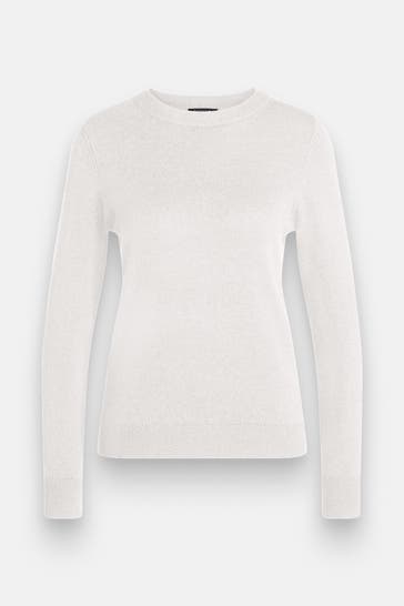 COMMA, Strickpullover weiß