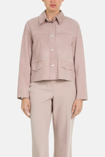 RIANI Lederjacke altrosa