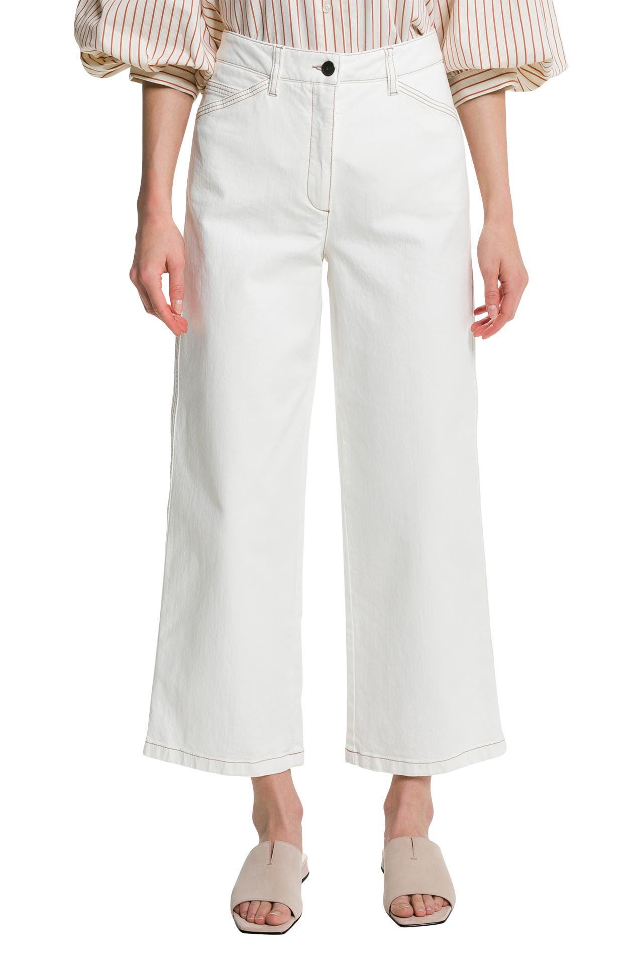 Luisa Cerano Waxed Jean Black