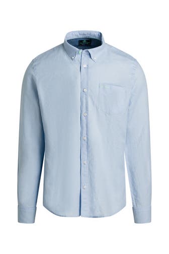 NEW ZEALAND AUCKLAND Leinenmix-Hemd 'Okarito' hellblau