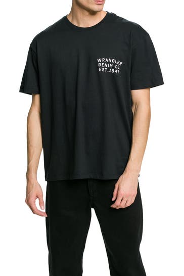 WRANGLER T-Shirt schwarz