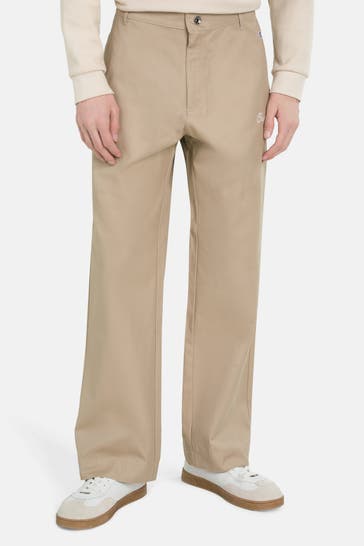 CHAMPION Stoffhose beige straight