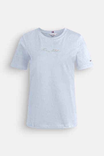 TOMMY HILFIGER T-Shirt hellblau