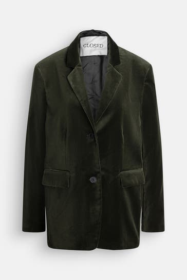 CLOSED Samt-Blazer 'Lola' waldgrün