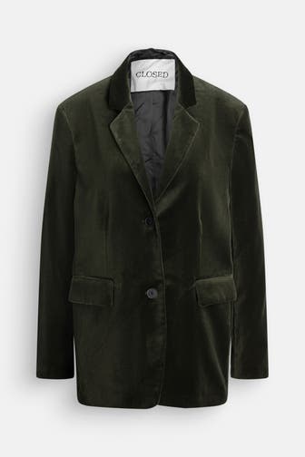 CLOSED Samt-Blazer 'Lola' waldgrün