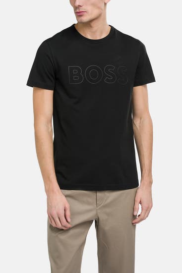 BOSS GREEN - T-Shirt 'Teebo' schwarz