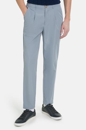 COLOURS & SONS Stoffhose taubenblau