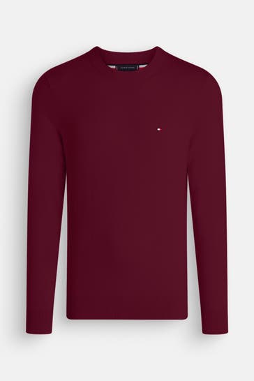 TOMMY HILFIGER Strickpullover bordeaux