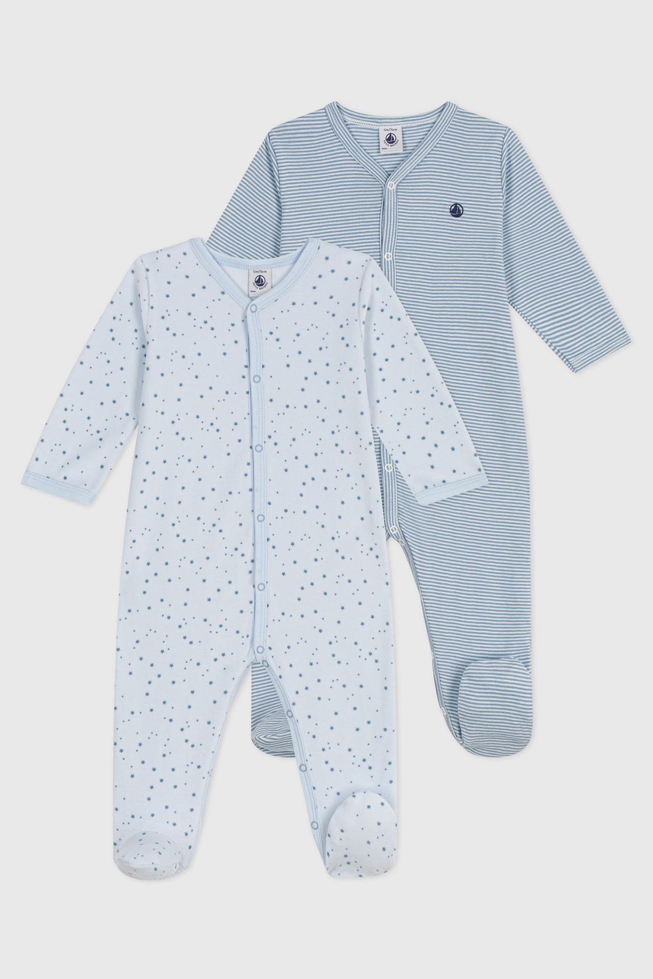 PETIT BATEAU 2er-Pack Strampler mehrfarbig, Bild 1