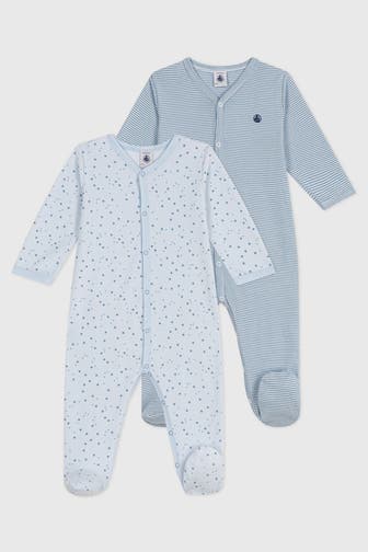 PETIT BATEAU 2er-Pack Strampler mehrfarbig