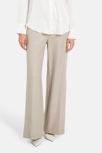 LUISA CERANO Wollmix-Hose greige