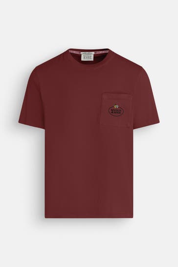 SCOTCH & SODA T-Shirt burgunder