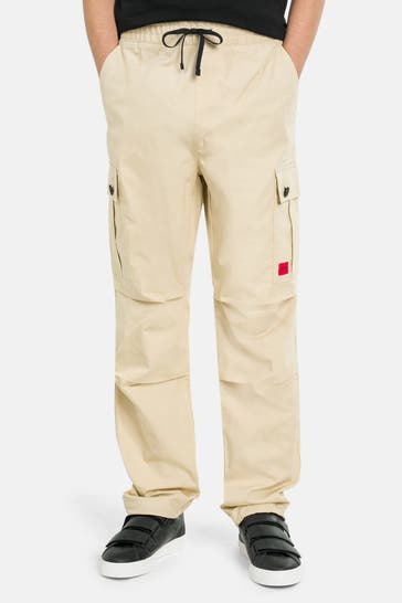 HUGO Cargohose 'Garlo' vanille