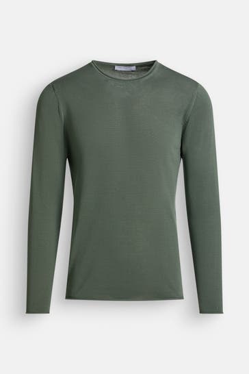 DANIELE FIESOLI Strickpullover oliv
